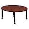 Regency Round Mobile Tables, 30 W, 30 L, 23-34 H, Wood, Metal, Cherry TB30RNDCHAPCBK - alternate 3